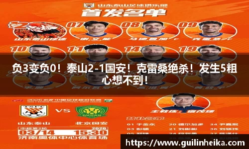 负3变负0！泰山2-1国安！克雷桑绝杀！发生5粗心想不到！
